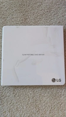 LG Ultra-Slim Portable DVD Burner & Drive with M-DISC Support - White GP65 - Image 1 of 4