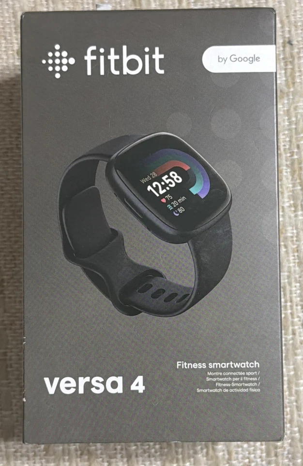 Fitbit Versa 4 Fitness Smartwatch - Black/Graphite....NEW!!! - Image 1 of 2