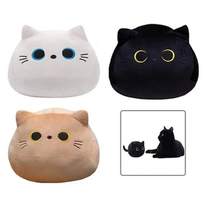 Charming Soft Toy Pillows Featuring a Cute Black Cat Design at 16 Inches - Picture 1 of 29