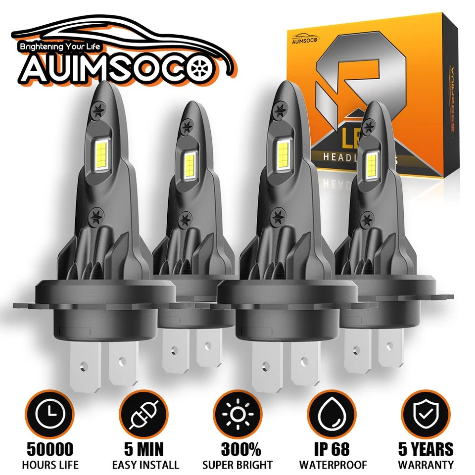 4x H7 + H7 Faros LED Kit Bombillas de haz alto/bajo Brillantes para BMW 328d xDrive 2015 Foto 1 de 4