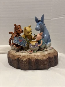 Jim Shore Winnie The Pooh ‘You Me and Hunny Bee’ Statue 4037502 Disney Tradition - Picture 1 of 15