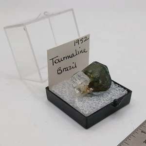 Turmalin mit anderem Edelstein Brasilien erstaunlich!  Nachlass V.L.Hawkins Old Stock grün - Bild 1 von 16