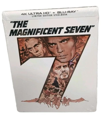 The Magnificent Seven (1960) 4K Limited Edition Steelbook + Blu-ray New Sealed  - Image 1 of 3