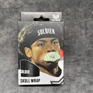 Soldier Skull Wrap Moisture Wicking Micro Poly breathable head band Black - Picture 1 of 2