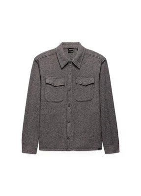 Camisa de franela prAna Happy Camp para hombre, sombra brezo, grande, ajuste estándar Foto 1 de 3