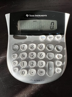 Texas Instruments TI-1795SV Solar Power Desktop Calculator - Image 1 of 2