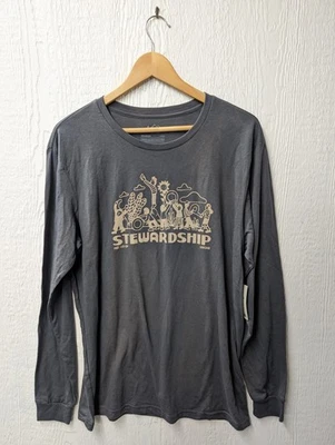 Новый с Ярлыками REI кооператив Stewardship органический хлопок длинным рукавом футболка мужская средний  - Изображение 1 из 4