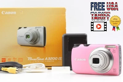 [MINT] Canon PowerShot A3200 IS 14.1MP Digital Camera Pink (Display : English) - Image 1 of 4