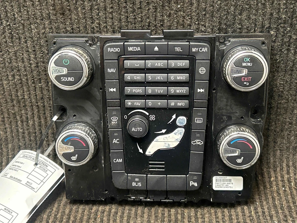Fits 2014-2016 Volvo XC60 Heater A/c Control OEM:31398587 - Image 1 of 4