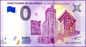 SANCTUAIRES DE BELPEUCH / BILLET 0 € / NULL EURO-SCHEIN / UEJJ 2018-4 - Picture 1 of 1