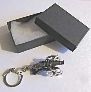 F) KEYRING PEWTER AND DIECAST METAL MINI CANNON CIVIL WAR ARTILLERY GUN BATTLE - Picture 1 of 2