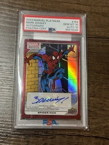 2023 Marvel Platinum Mark Bagley Red RainbowAutograph PSA/DNA Cert PSA 10 GEM MT - Picture 1 of 5