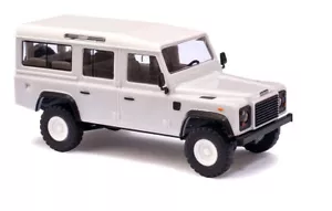 Busch 50300 Land Rover Defender 110 - Bianco - 1:87 / HO assemblato - Nuovo con scatola - Foto 1 di 1