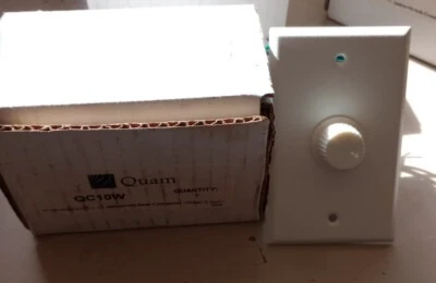 Quam Model QC10W Audio Speaker Attenuator Dual Gang 100W 25V 70V - Image 1 of 4