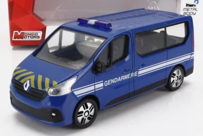 MODELLINO FURGONE STATICO RENAULT TRAFIC MINIBUS GENDARMERIE 2020 BLU SCALA 1/43 - Immagine 1 di 2