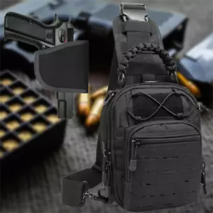 Bolso táctico para pistola honda paquete de pecho compacto tamaño completo oculto bolso de hombro - Imagen 1 de 20