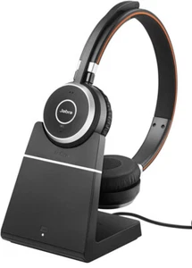 Jabra Evolve 65 Headset Stereo Kopfhörer + Ladestation / On Ear Wireless - Bild 1 von 6