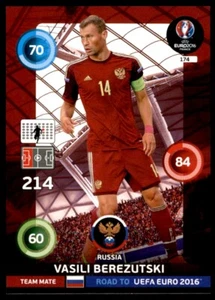 Panini Road to EURO 2016 Adrenalyn XL Vasili Berezutski Russia No. 174 - Picture 1 of 2