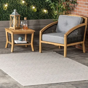 nuLOOM Paloma Abstract Geometric Indoor/Outdoor Area Rug in Grey - Picture 1 of 7
