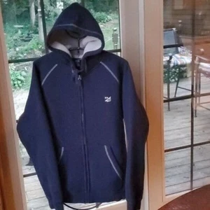 Charles River Apparel Hooded Cinched Full Zippered Hooodie Pocketed Sz M Jacket - Picture 1 of 11