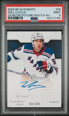 SP Authentic Future Watch Auto Will Cuylle RETRO /399 PSA 9 Rangers - Image 1 of 2