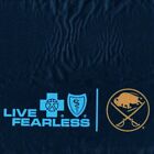 NHL Buffalo Sabres « Live Fearless » sac à cordes en nylon croix bleue bouclier promo