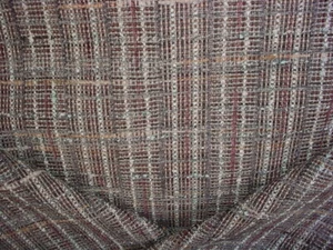3-1/4 Stroheim 9020904 Calabresi Eggplant Gray Textured Tweed Upholstery Fabric - Picture 1 of 4