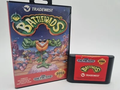 Battletoads for Sega Genesis, Case and Cartridge Tradewest - Image 1 of 4