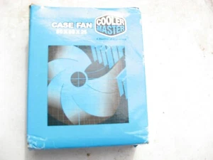 UNUSED BOXED COOLERMASTER  BLACK  80MM  CASEFAN FAN . OLD BUT UNUSED - Picture 1 of 2