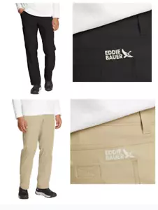 Eddie Bauer Pantalone Tecnico Rainier Uomo Nero, Marrone - Foto 1 di 11