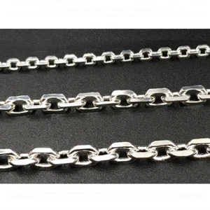 3/6/9mm Mens Chain Silver Stainless Steel Cable Link Necklace 18/20/22/24 inches - Picture 1 of 13