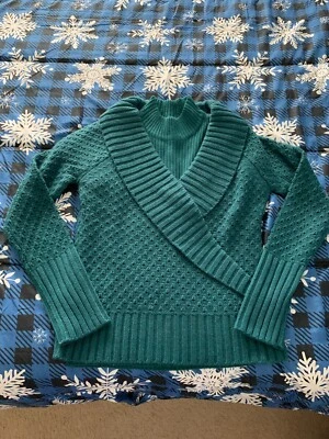 Conjunto de suéter vintage de 2 piezas para mujer verde azulado europeo urbano mujer Tex talla M Foto 1 de 4