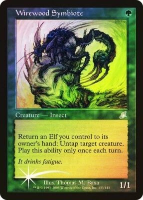 Scourge  MTG  FOIL  Wirewood Symbiote  Magic - Image 1 of 2