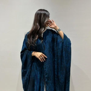 Cardigan aperto Abaya donna musulmano sciolto tacchino abiti lunghi Dubai kaftano kimono nuovo - Foto 1 di 14