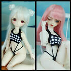 BJD 1/5 1/4 1/3 Azone Girl Doll Clothing Only Plaid Swimsuit SD DD Underwear