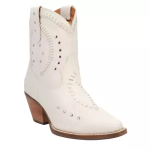 DI2206_WH Dingo Bota de Cuero Precioso para Mujer - Blanca NUEVA - Imagen 1 de 12