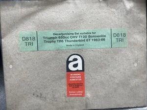 TRI D818 DECARBONISING GASKET SET - Picture 1 of 2