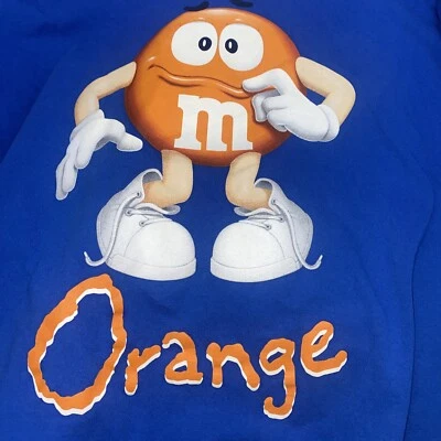 Camiseta Rara Marca M&M’S Naranja M&M 2011 Años 2000 Chocolate Caramelo Promo Grande Foto 1 de 4