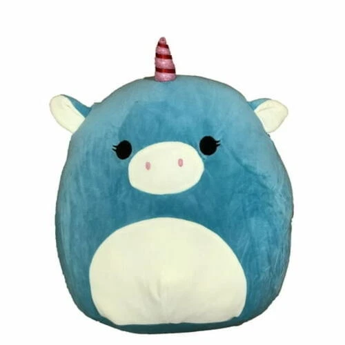 Juguete de peluche súper suave Squishmallow 8" azul unicornio mascota Foto 1 de 1