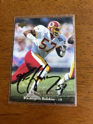 Ken Harvey Autograph Card Upper Deck 1995 #147 Washington Redskins Commanders - Image 1 of 2