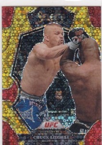 2023 Panini Select UFC Chuck Liddell Gold Disco Prizm Premier Level 09/10 SP