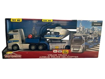 Majorette 213716000 Grand Series SOS Volvo FH-16 Police Truck with Helicopter Di - Image 1 of 3