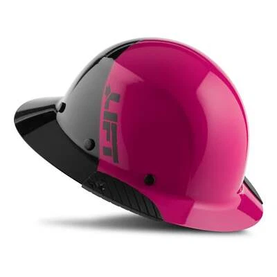 Chapéu rígido Lift Safety HDF50-21PK Dax fibra aba completa rosa-preto (novo manchado) - Imagem 1 de 4