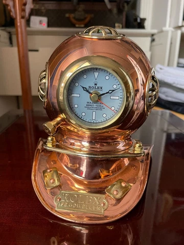 Rolex dealer display Sea Dweller submariner helmet clock Cover