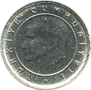 Turkish Coin Turkey 5 Yeni Kurus | President Ataturk | Moon Star | 2005 - 2008 - Picture 1 of 2