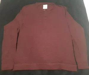 Selected Jeans Long Sleeve Maroon T-Shirt Cotton - Picture 1 of 3