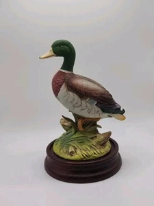Vintage ANDREA BY SADEK Hand Painted MALLARD DUCK Porcelain 6721 - Picture 1 of 2