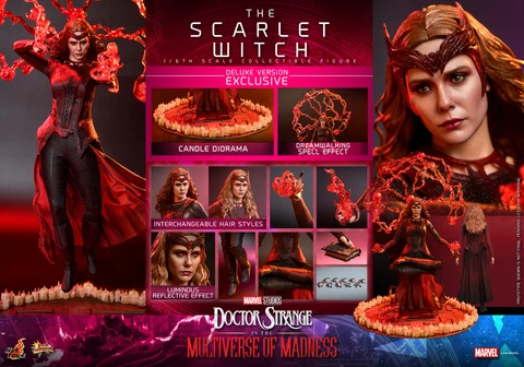 HT Doctor Strange 1/6th Scarlet Witch (Deluxe Version) Collectible Figure MMS653 Cover