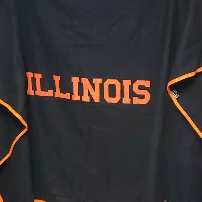 Butwin Orange Trim University Illinois Loyalty Circle Stadium Blanket 82" x 56" - Image 1 of 4