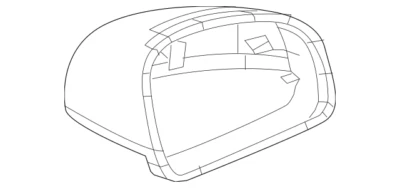 Cubierta espejo puerta delantera derecha mercedes-benz sl450 sl550 sl63 amg 23181018009799 Foto 1 de 3